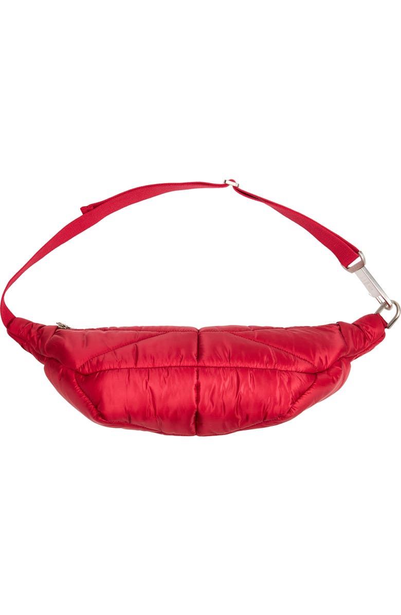 Moncler x Rick Owens Quilted Belt Bag, Alternate, color, 438-Red