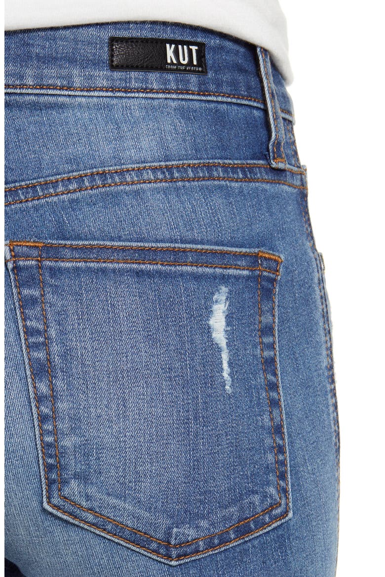 High Waist Ankle Cigarette Jeans, Alternate, color, INVEST