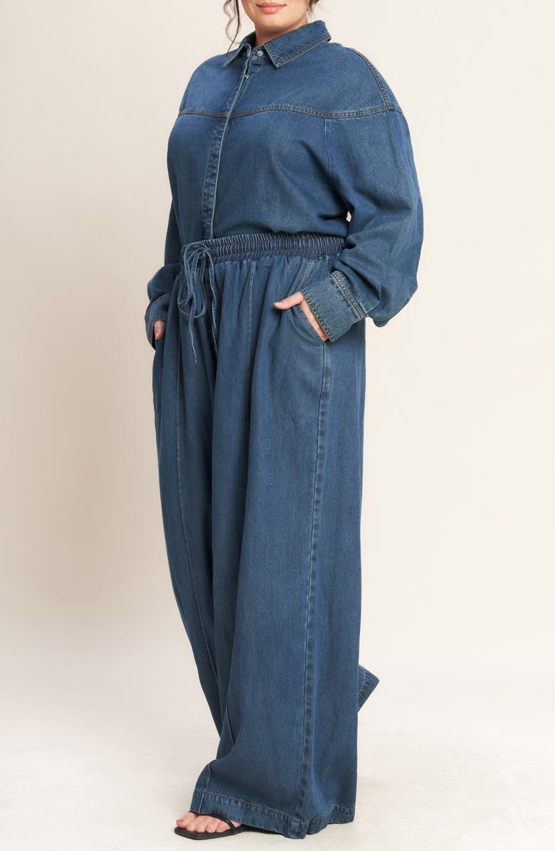 FLYING TOMATO Denim Pull-On Pants, Alternate, color, Indigo Denim