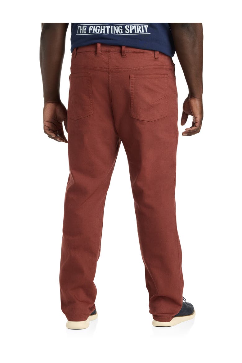 Athletic-Fit 5-Pocket Everyday Stretch Twill Pants, Alternate, color, FIRED BRICK