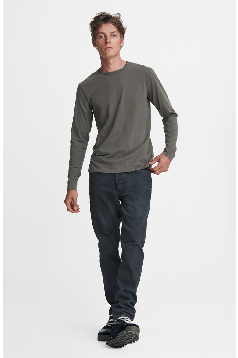 Principle Base Crewneck Pullover, Alternate, color, OLIVE