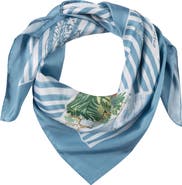 Lauren Ralph Lauren Summer Postcard Silk Square Scarf