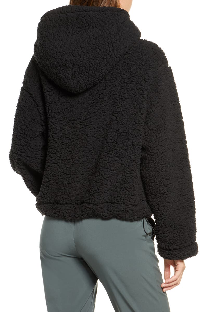 Zella Cassie Faux Fur Hoodie, Alternate, color,