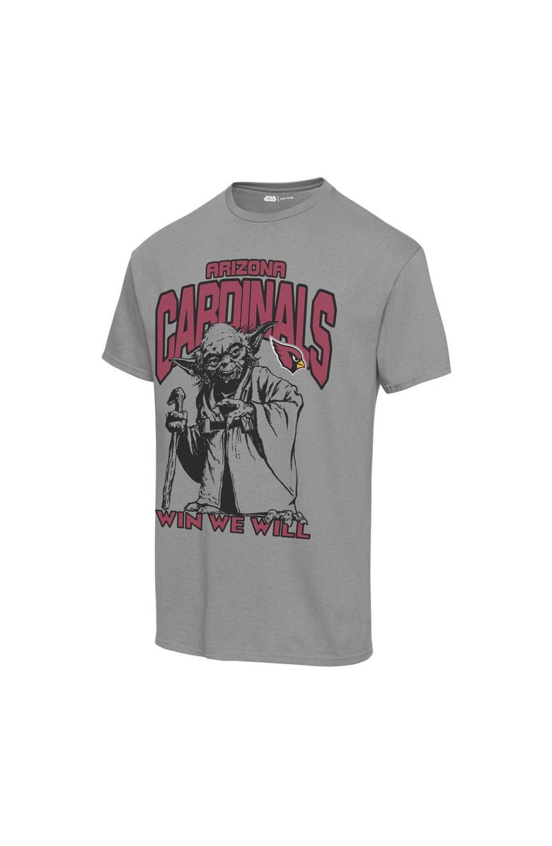 Junk Food Unisex Junk Food Graphite Arizona Cardinals Disney Star Wars Yoda Win We Will T-Shirt, Alternate, color, 