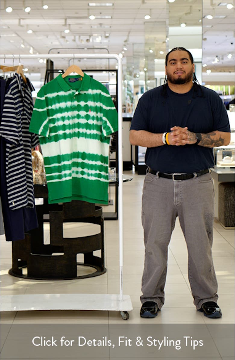 Classic Fit Tie Dye Cotton Piqué Polo, sales video thumbnail