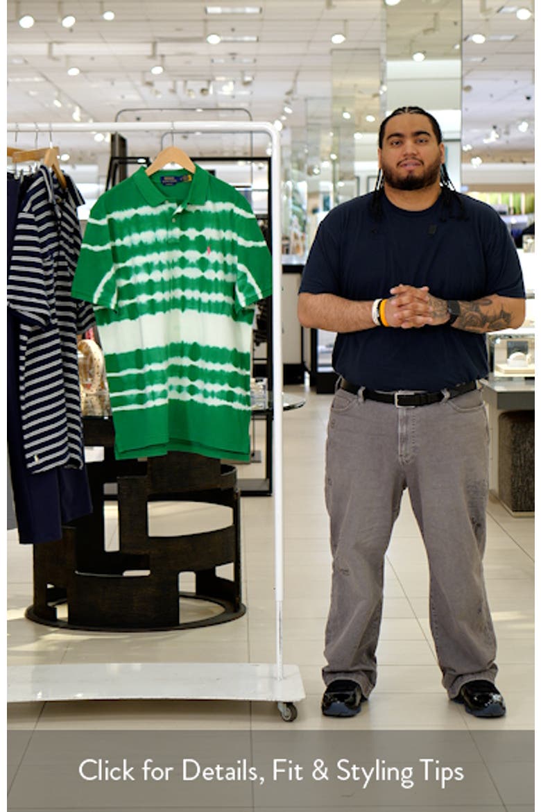 Classic Fit Tie Dye Cotton Piqué Polo video
