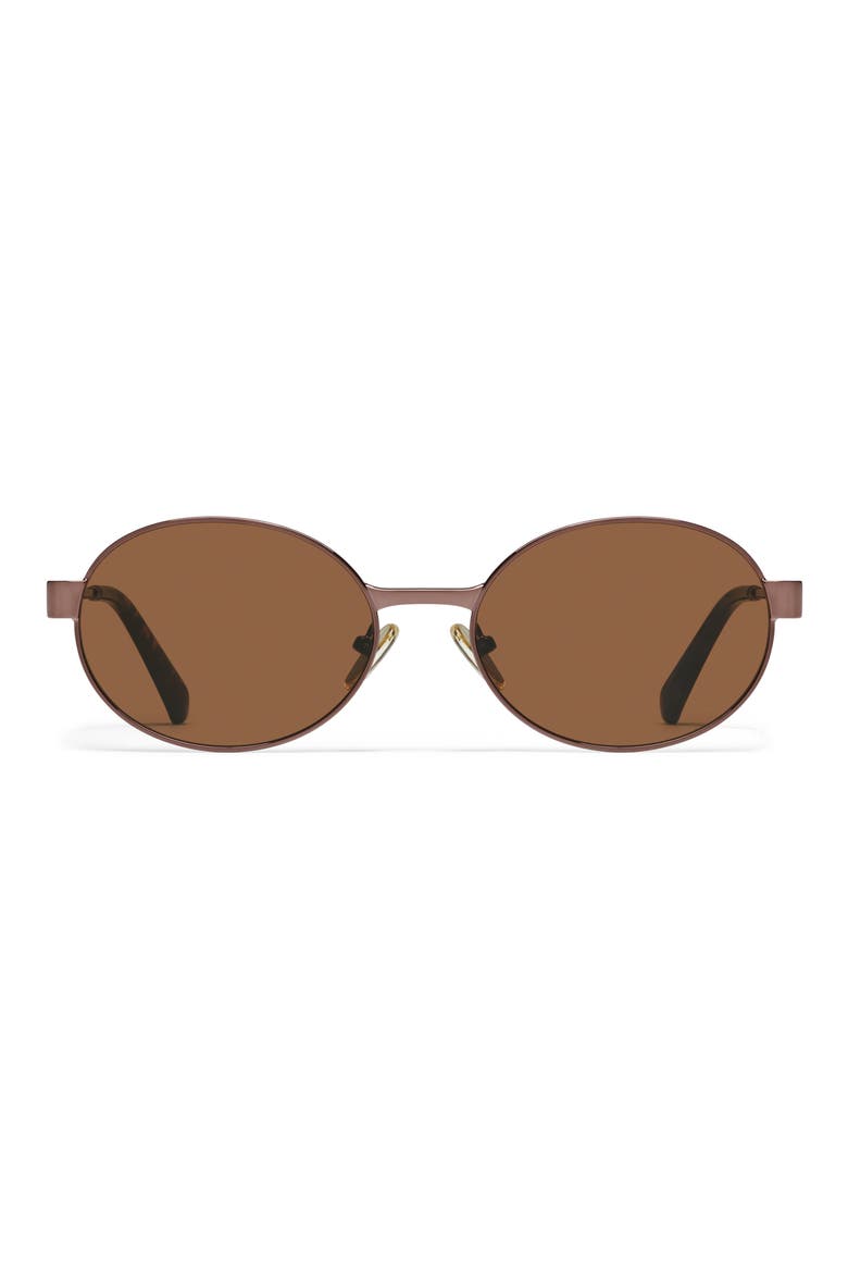 Anyways 56mm Round Sunglasses, Main, color, CHOCOLATE/ BROWN