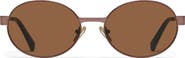 QUAY Anyways 56mm Round Sunglasses