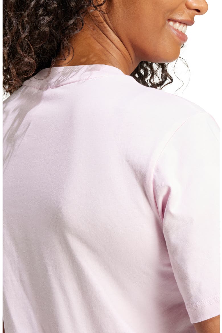 Essentials Small Logo Cotton T-Shirt, Alternate, color, CLEAR PINK/ WHITE