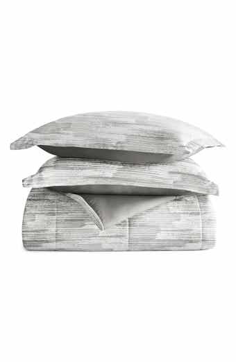 Textured Stripe Reversible 3-Piece Comforter Set