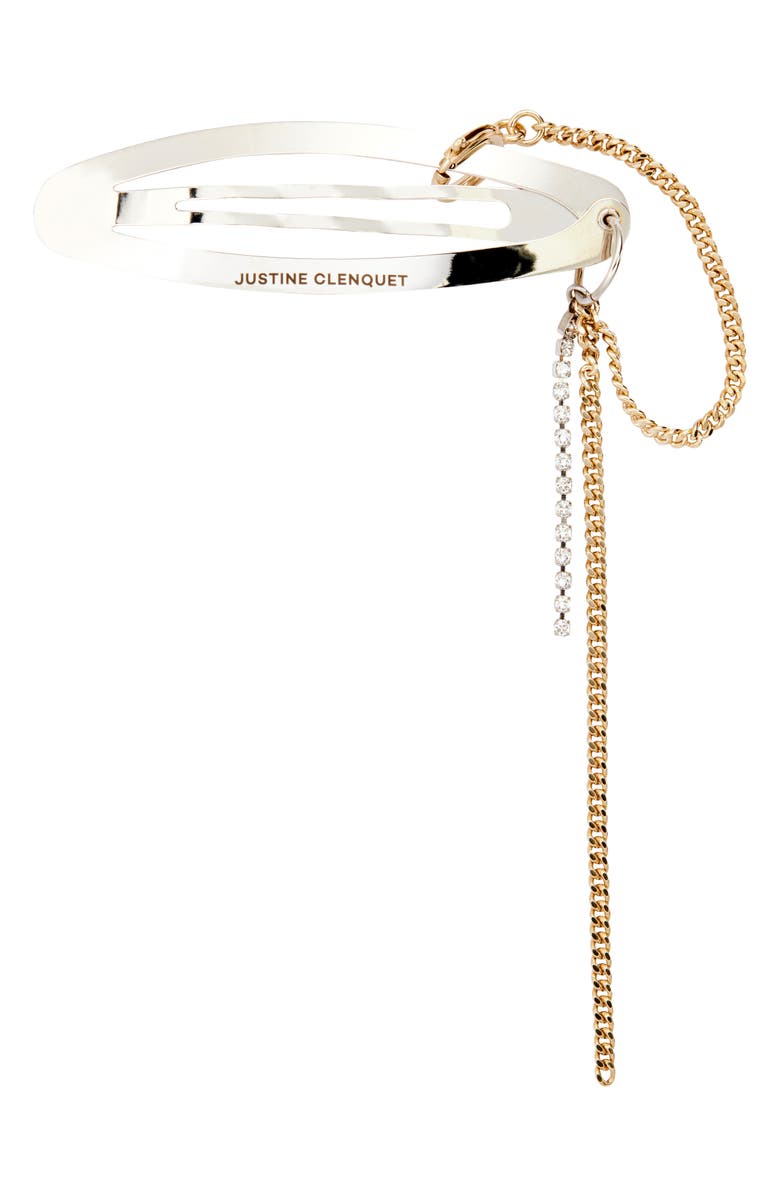 Justine Clenquet Amber Hair Clip, Main, color, Gold/ Palladium