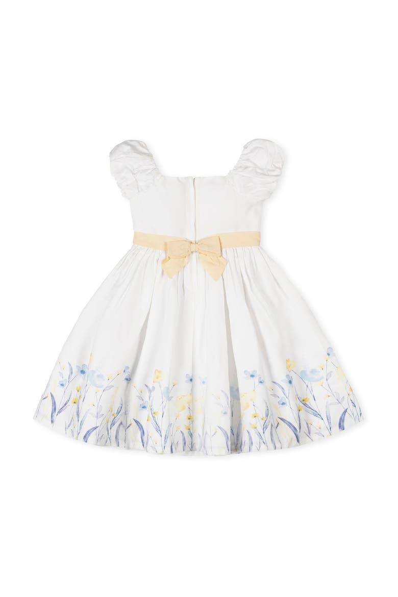 Kids' Organic Puff Sleeve Sateen Party Dress, Alternate, color, Sunlit Border Floral