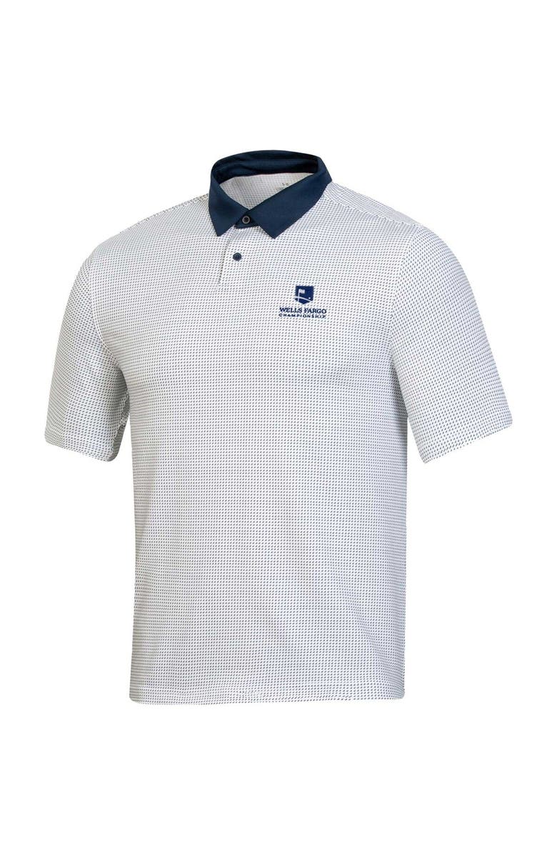 Under Armour Men's Under Armour White Wells Fargo Championship Half Moon Polo, Alternate, color, 