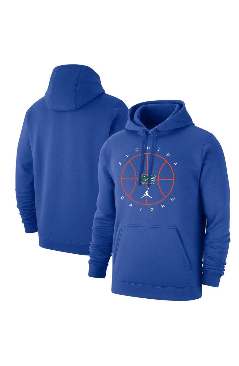 Jordan Brand Men's Jordan Brand Royal Florida Gators Basketball Icon Club Fleece Pullover Hoodie, Main, color, 