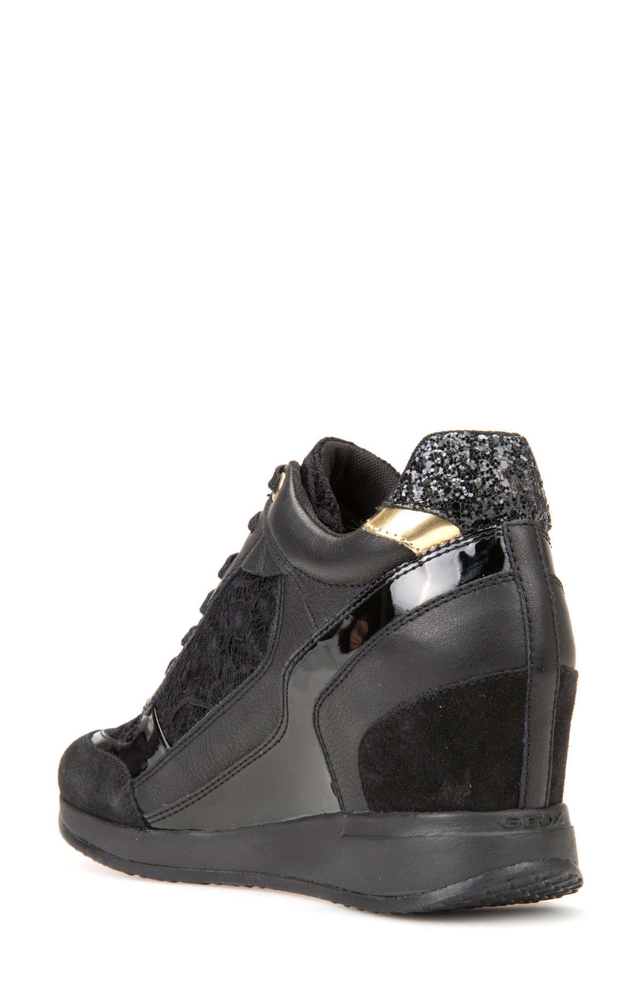 Geox Nydame Wedge Sneaker, Alternate, color, 