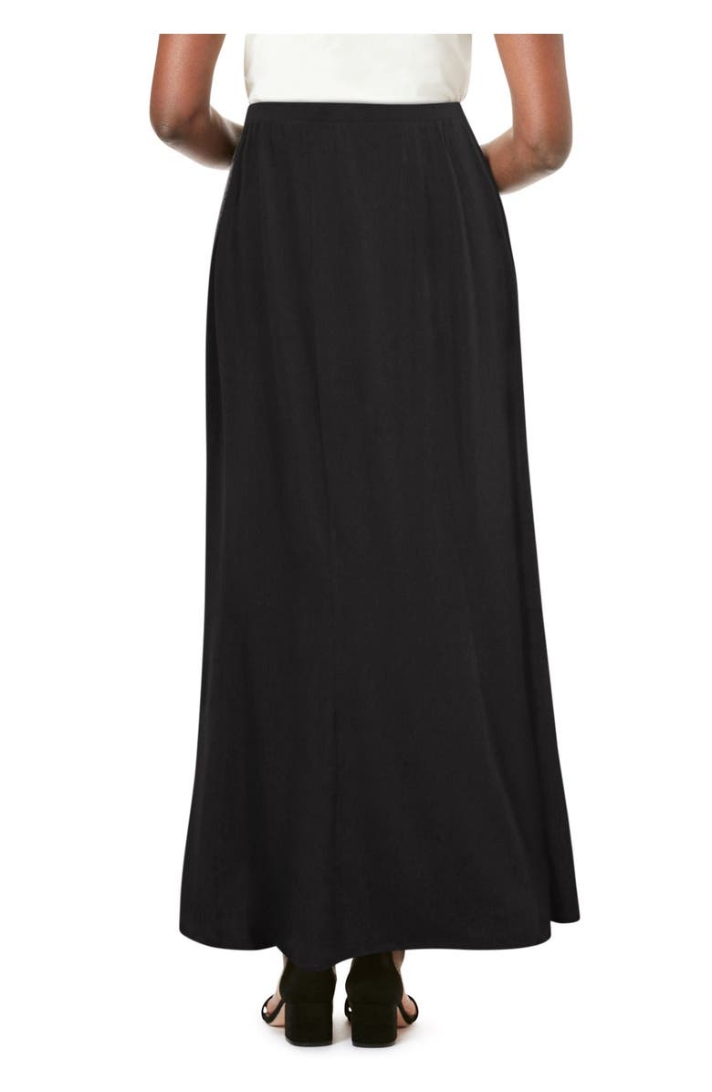Jessica London Stretch Knit Maxi Skirt, Alternate, color, Black