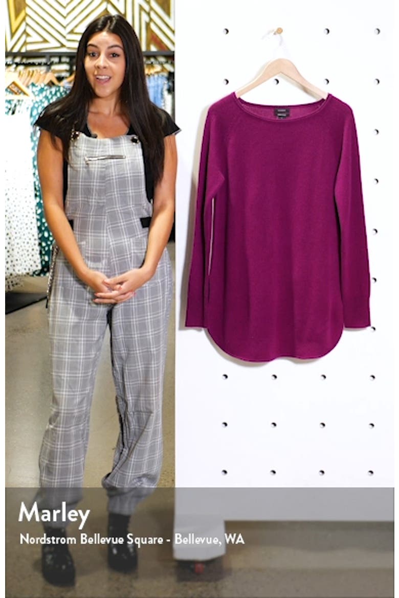 Shirttail Wool & Cashmere Boatneck Tunic video