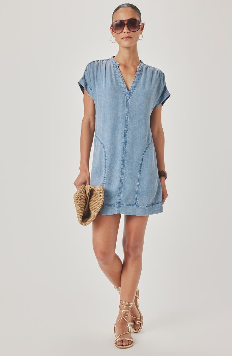 Splendid Ivy Denim Minidress, Alternate, color, Indigo Blue