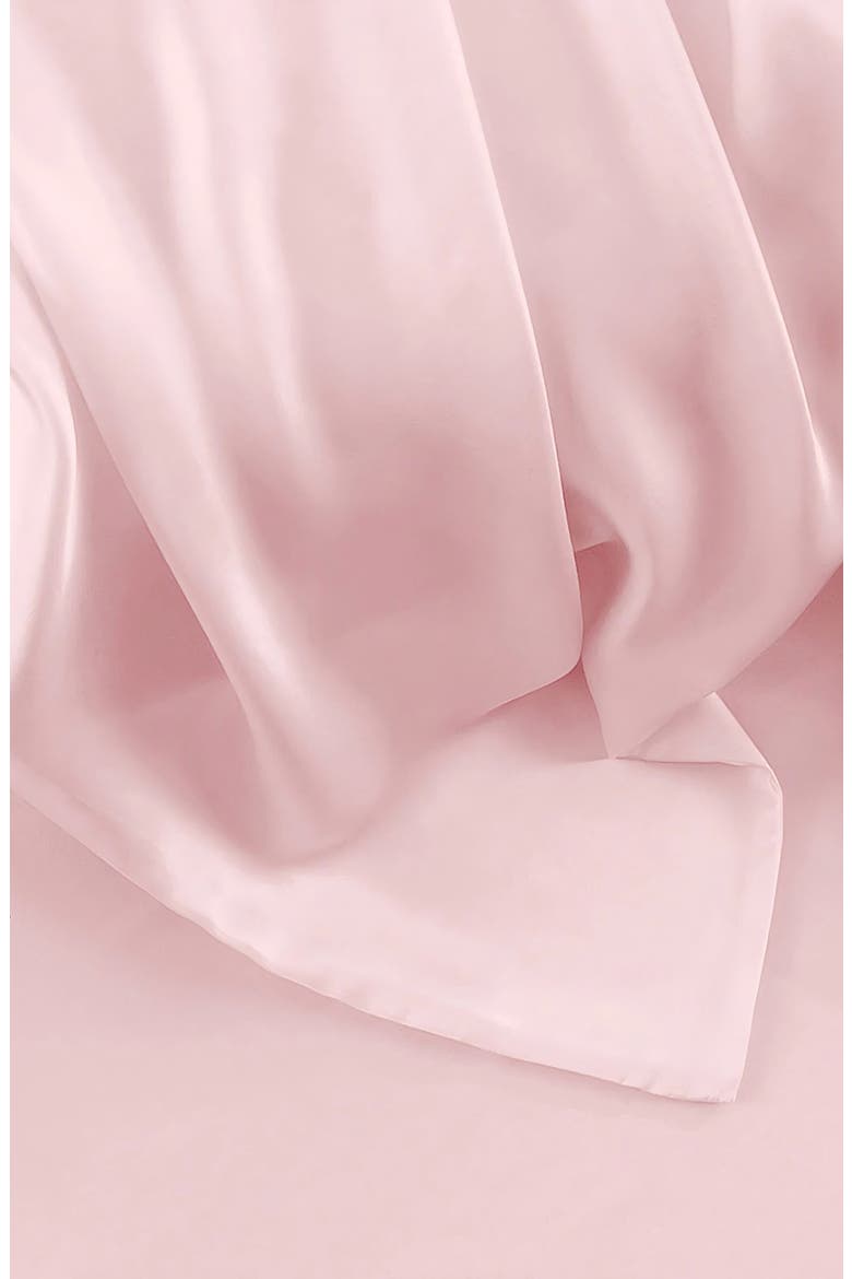 22Momme Mulberry Silk Hidden Zipper Pillowcase, Alternate, color, Pink
