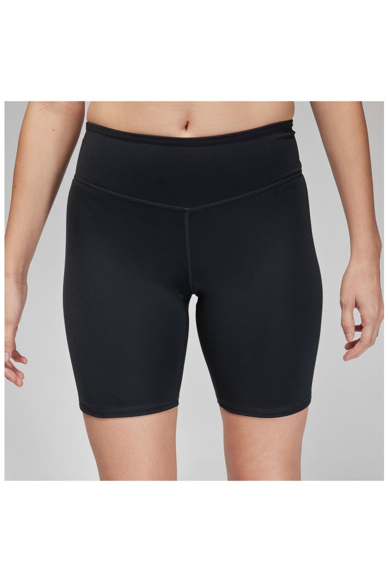 High Waist Bike Shorts, Alternate, color, BLACK/ WHITE