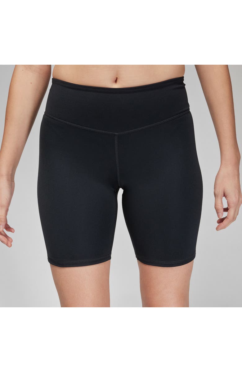 Jordan High Waist Bike Shorts, Alternate, color, Black/ White
