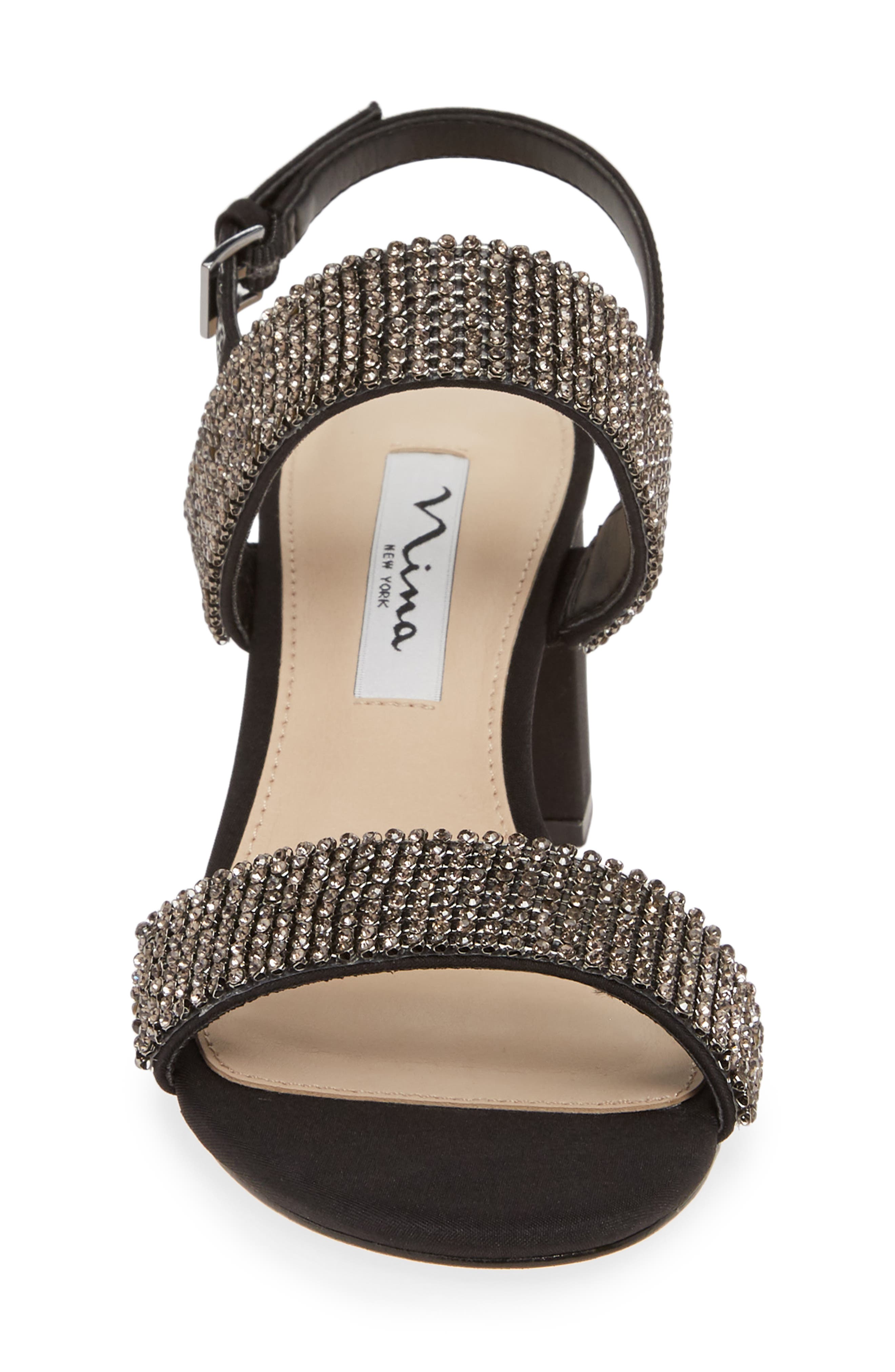 Nina Naomi Crystal Embellished Sandal, Alternate, color, 
