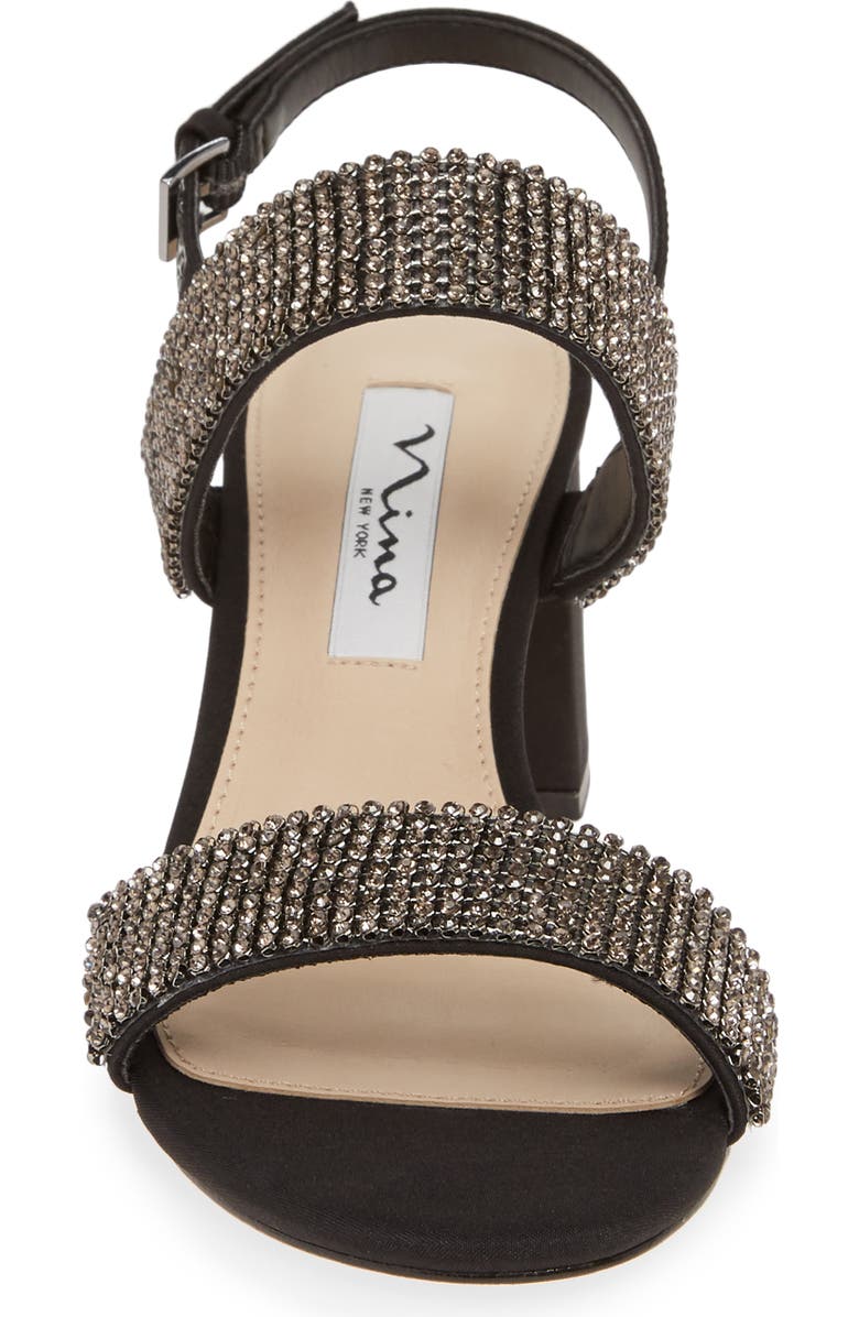 Nina Naomi Crystal Embellished Sandal, Alternate, color,