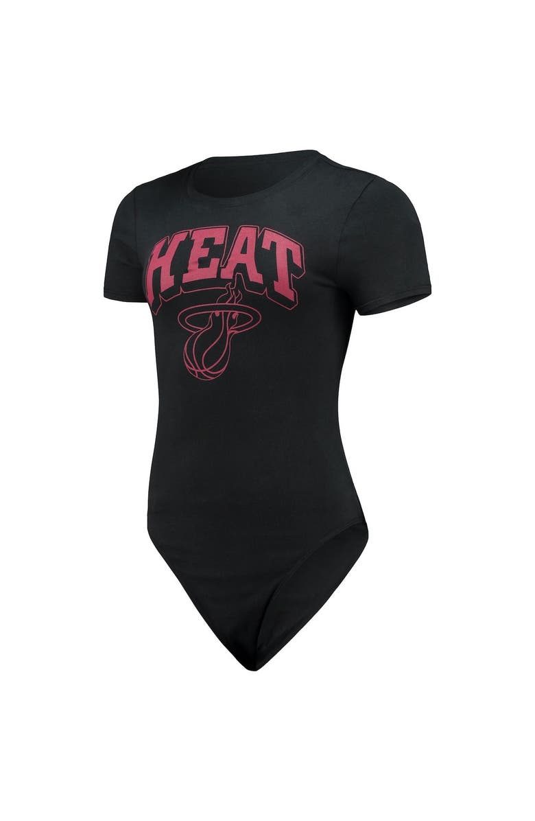 Junk Food Women's Junk Food Black Miami Heat Bodysuit, Alternate, color, 