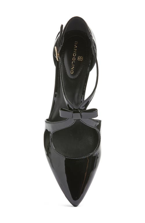 Bandolino Zeffer Kitten Heel Pump In Black Shiny