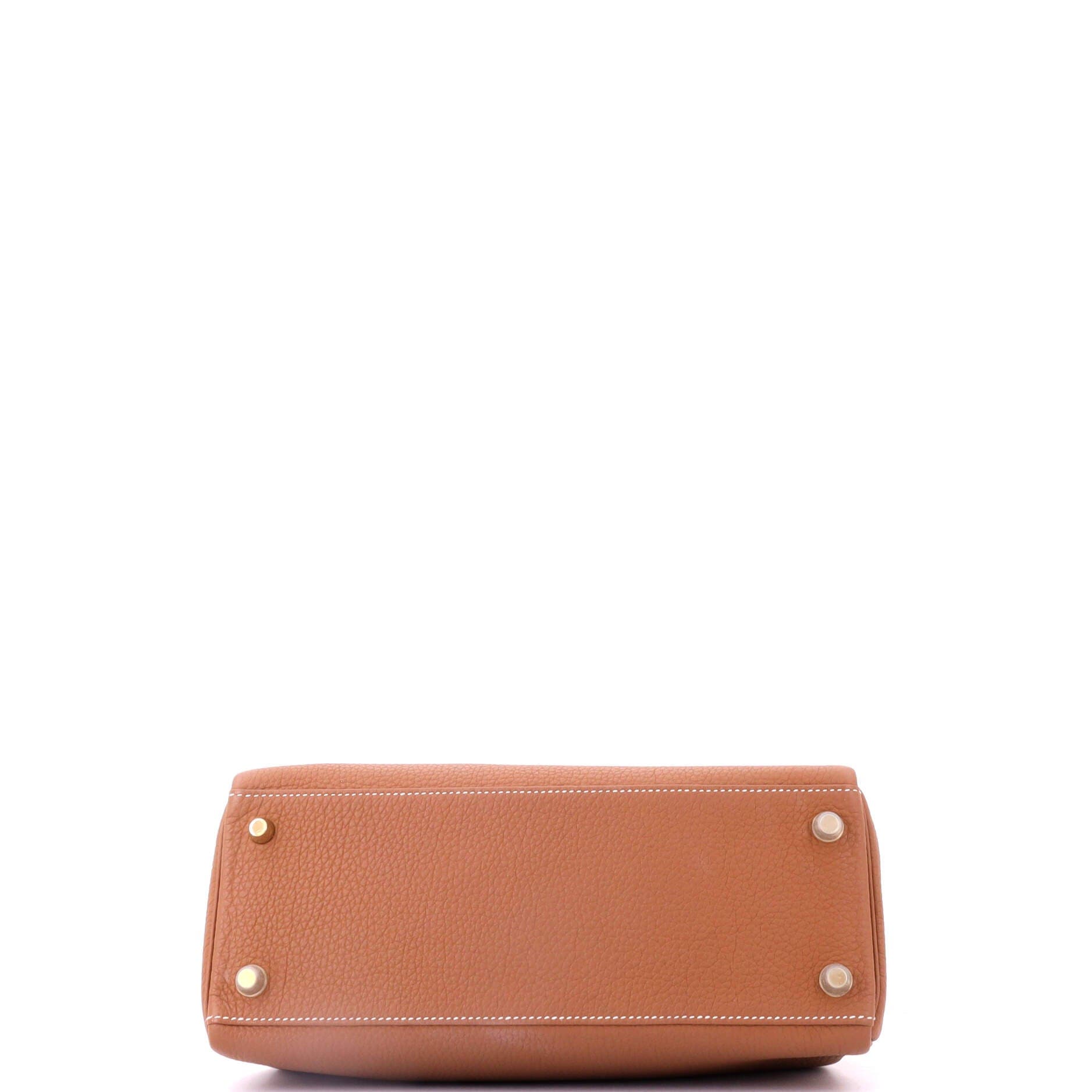 Kelly Handbag Brown Togo with Gold Hardware 28, Alternate, color, Metallic Gold