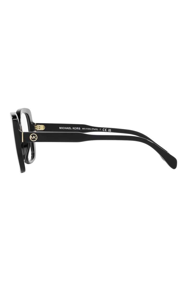 Perth 53mm Square Optical Glasses, Alternate, color, BLACK
