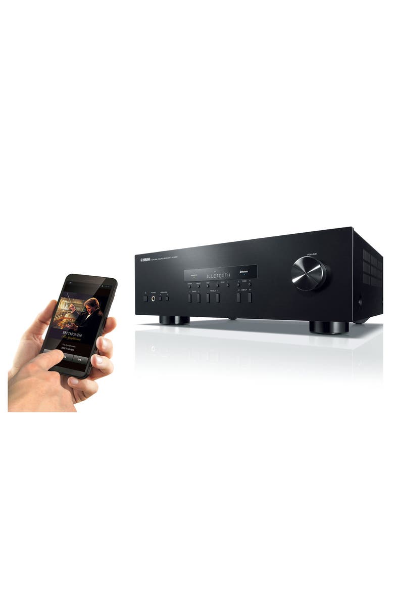 R-S202 2-Channel Home Stereo Receiver with Bluetooth, Alternate, color, Black