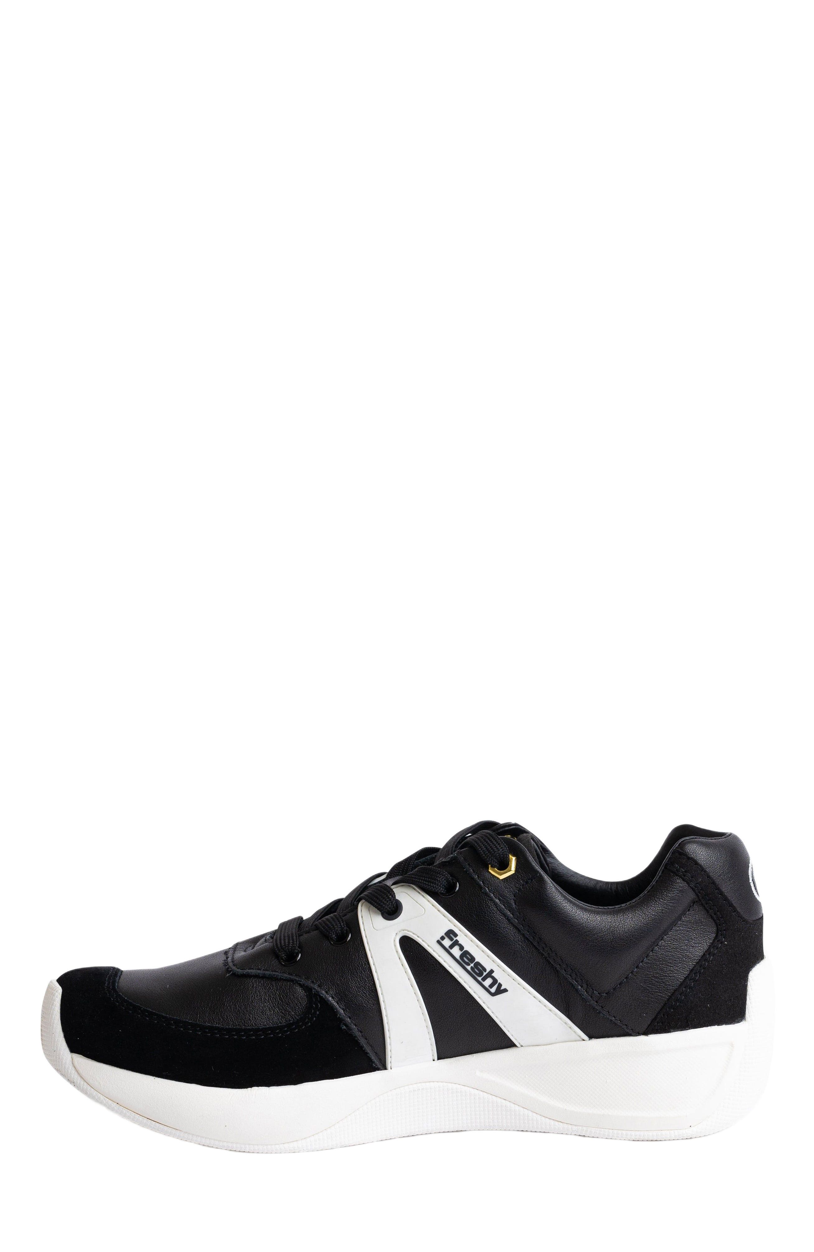 Freshy Supafly Nites Sneaker, Alternate, color, Black/White
