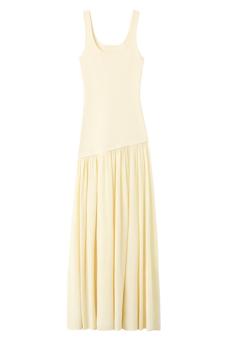 Asymmetric Cut Knit A-Line Dress, Alternate, color, VANILLA