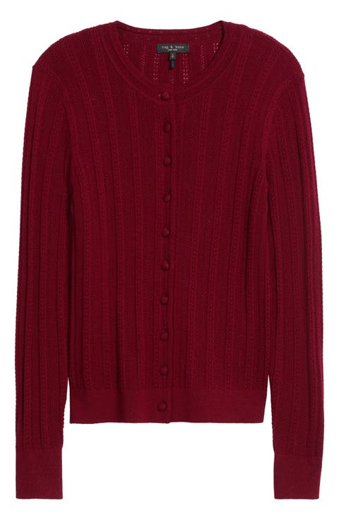 Rhodes Wool Crewneck Cardigan