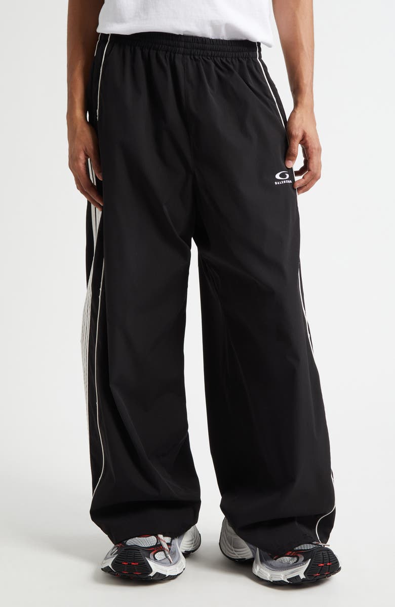 Balenciaga Oversize Track Pants, Main, color, 1000 Black