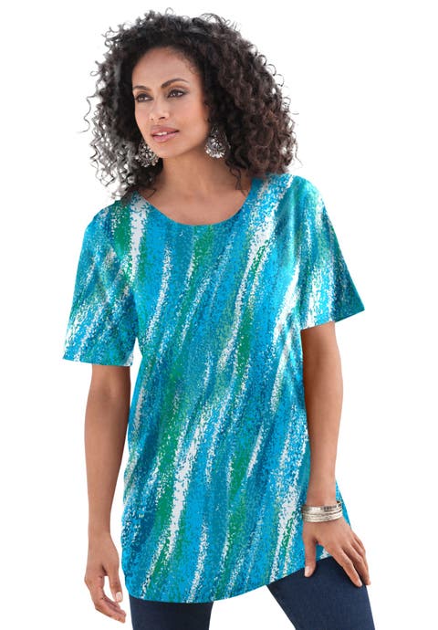 Plus Size Cotton Ultimate Crewneck Tee (Plus)