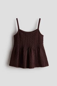 H&M Pointelle-knit Strappy Top