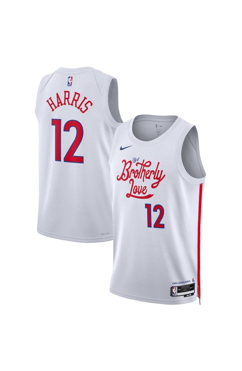 Nike Unisex Nike Tobias Harris White Philadelphia 76ers 2022/23 Swingman Jersey - City Edition, Main, color, 