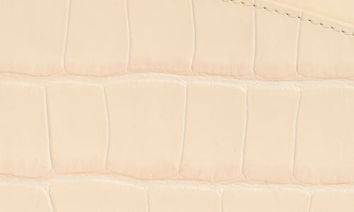 Chloé Croc Embossed Leather Zip Pouch
