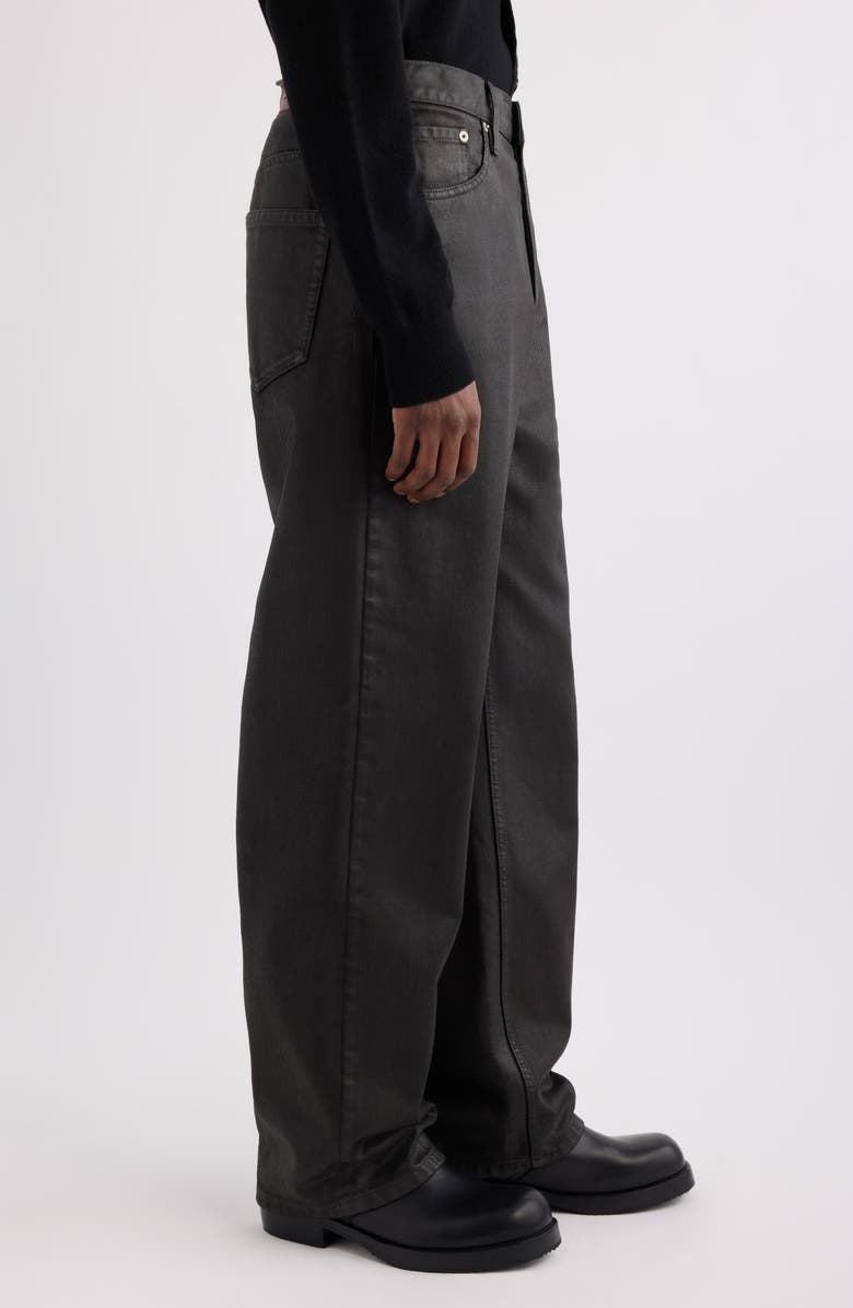 Dries Van Noten Pine Coated Jeans, Alternate, color, Black