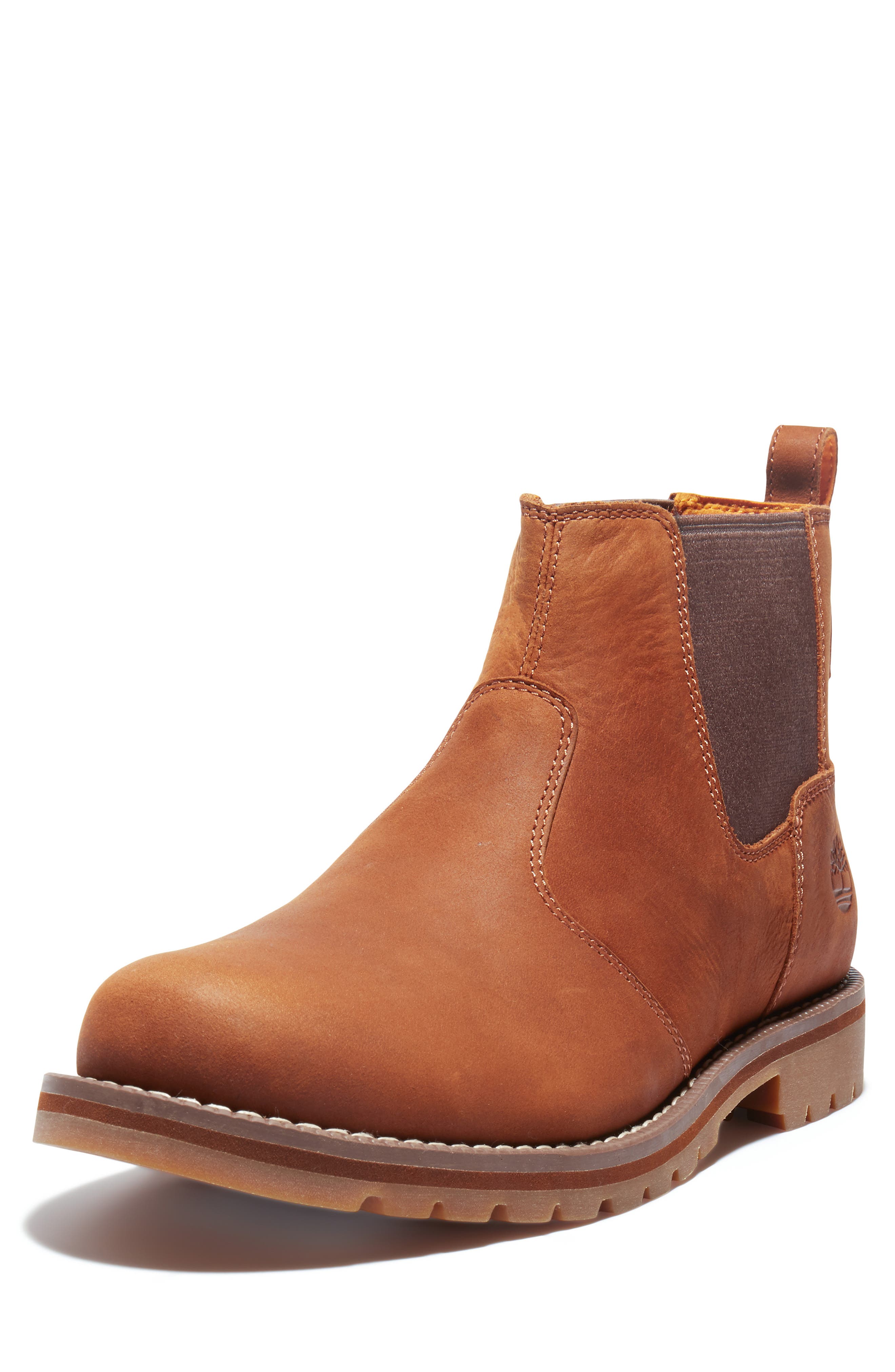 Timberland Redwood Falls Chelsea Boot, Alternate, color, Rust Full Grain