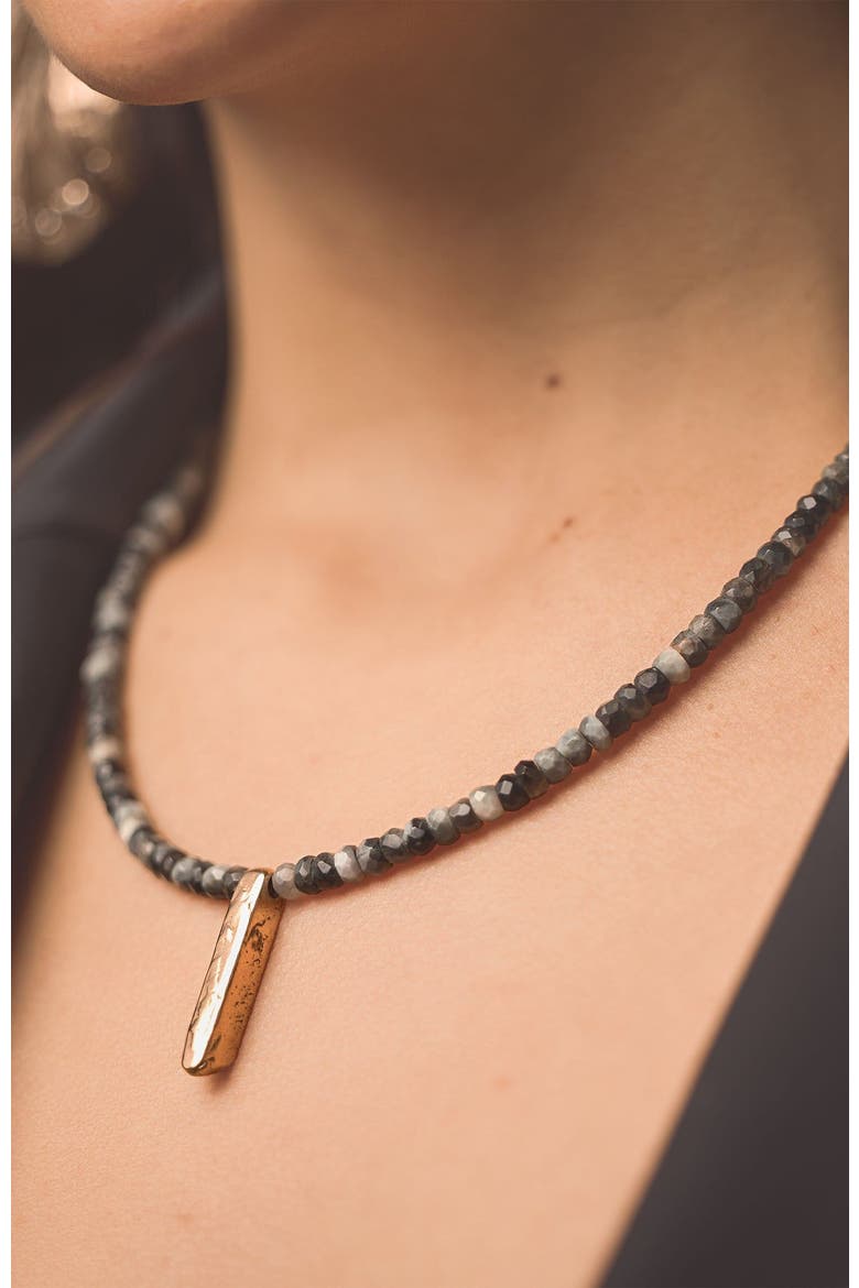 Organic Scepter Necklace, Alternate, color, Gold