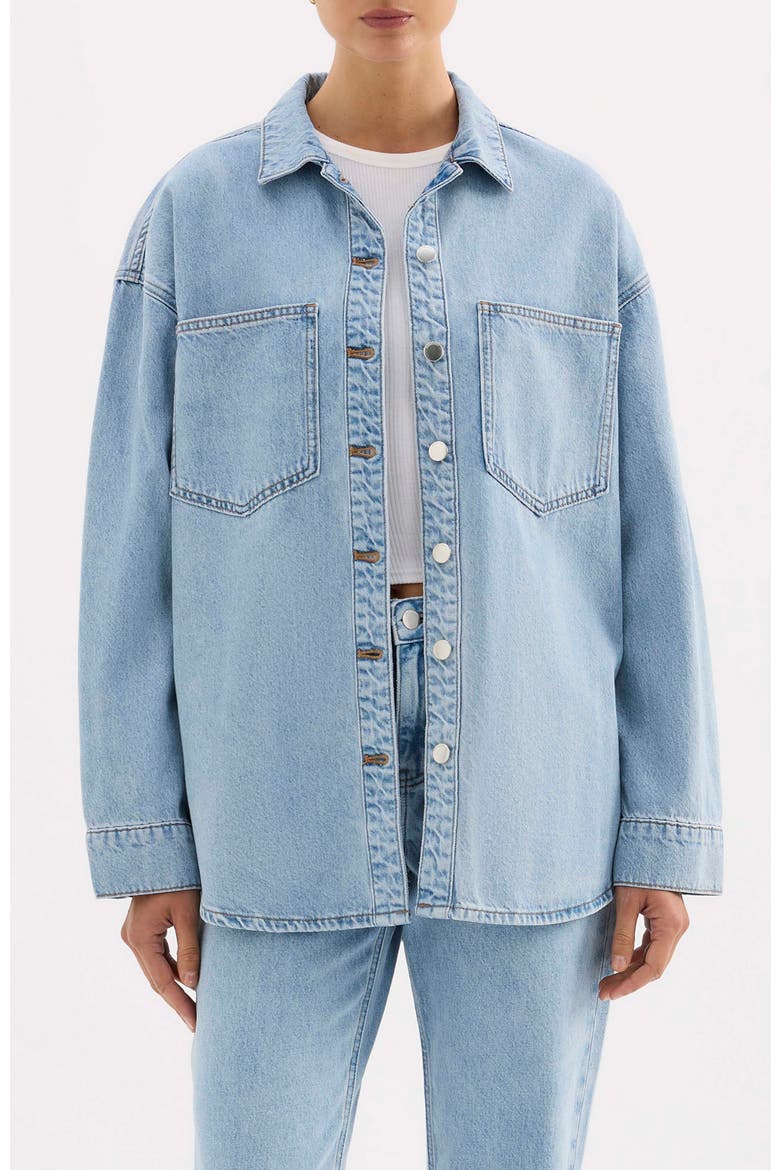 Denim Overshirt, Main, color, Soft Blue