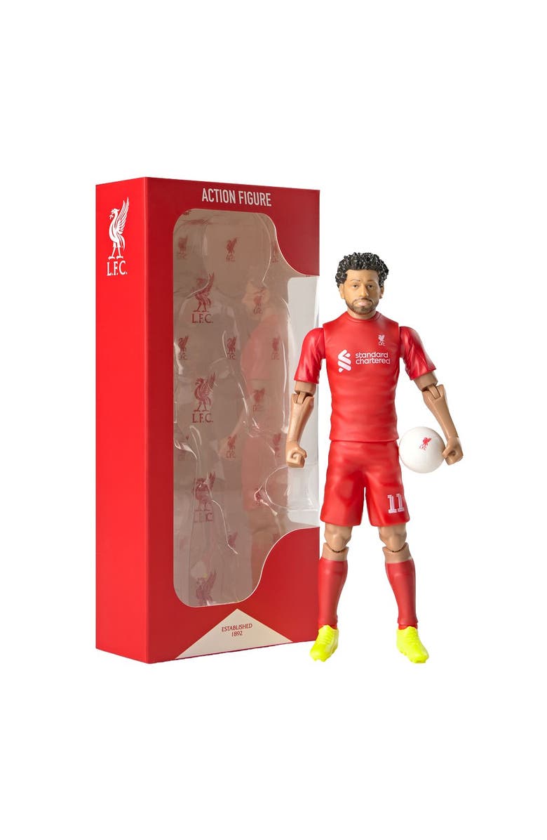 Banbo Toys SOCKERS Liverpool F.C. Mohamed Salah 8" Collectible Soccer Action Figure, Main, color, Red