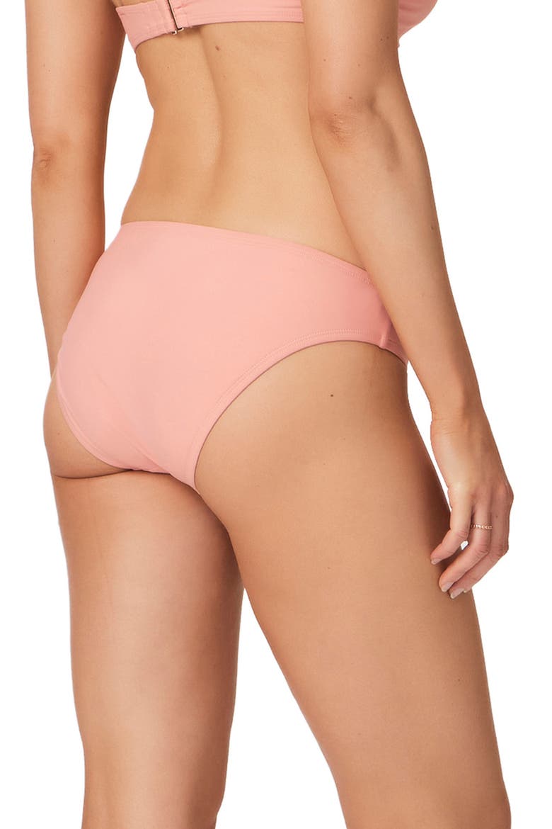 Sherrie Hipster Bikini Bottoms, Alternate, color, PEACH SUEDE