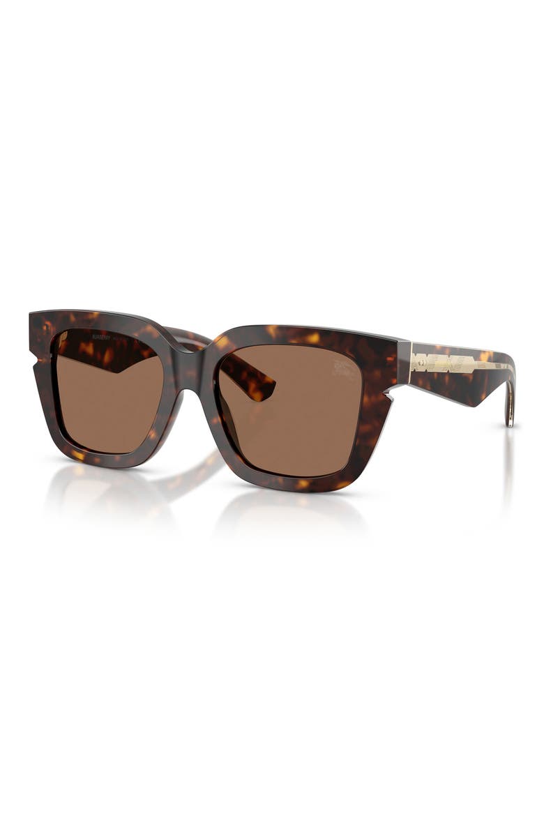 54mm Square Sunglasses, Alternate, color, DARK HAVANA/DARK BROWN