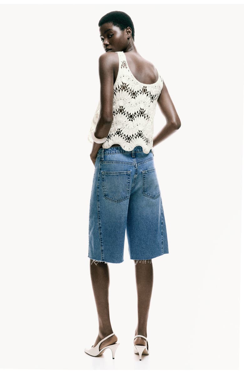 H&M Crochet-look Top, Alternate, color, Ivory