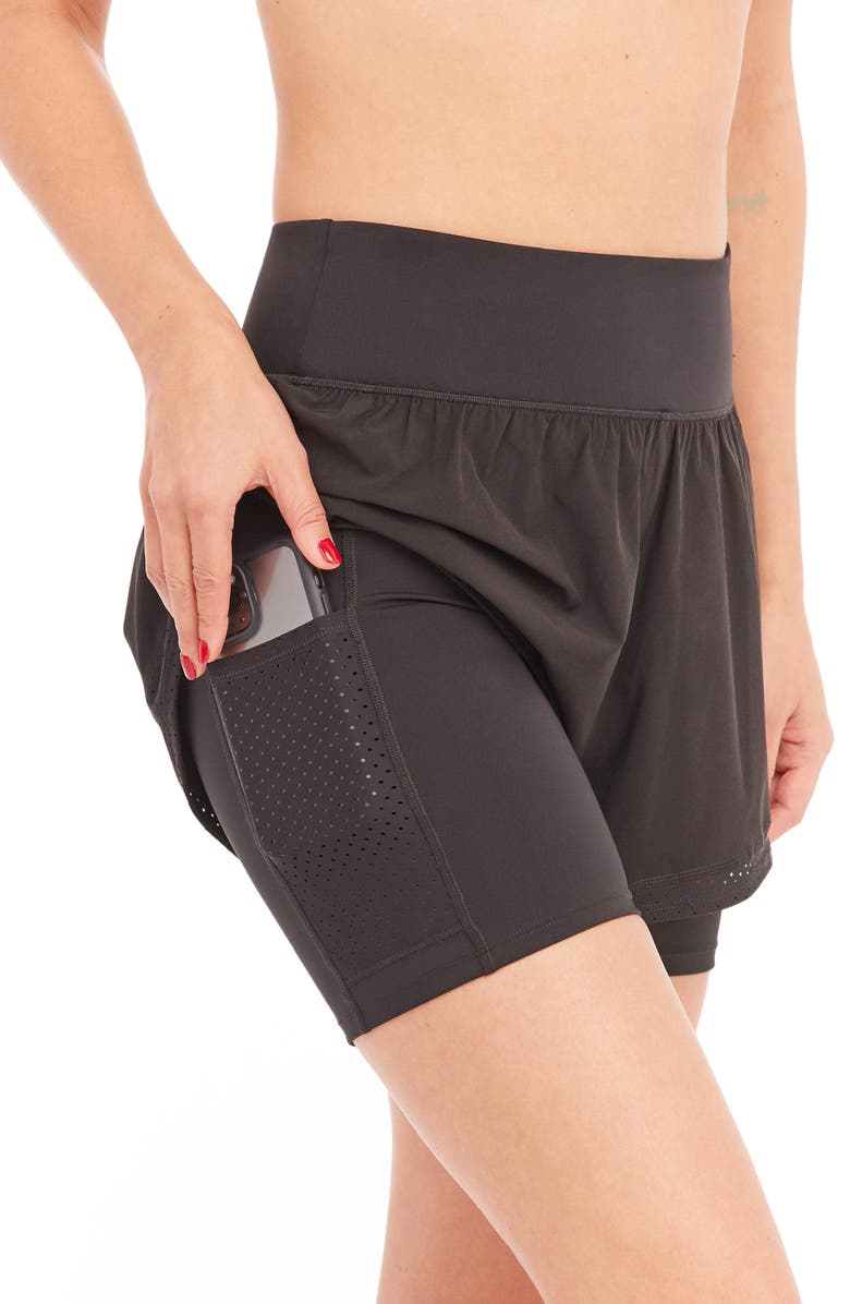 SPANX<sup>®</sup> Get Moving Double Layer Shorts, Alternate, color,