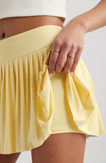 Pleated Miniskort